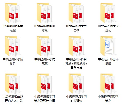 中級經(jīng)濟(jì)師備考資料