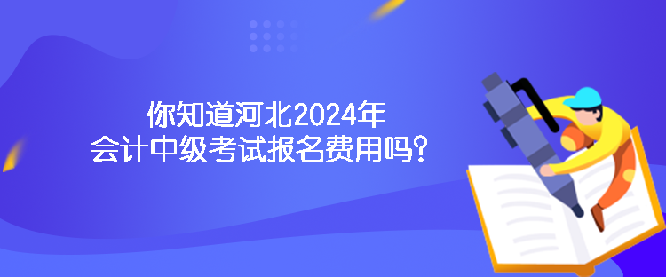 你知道河北2024年會(huì)計(jì)中級(jí)考試報(bào)名費(fèi)用嗎？