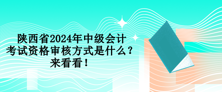 陜西省2024年中級(jí)會(huì)計(jì)考試資格審核方式是什么？來(lái)看看！