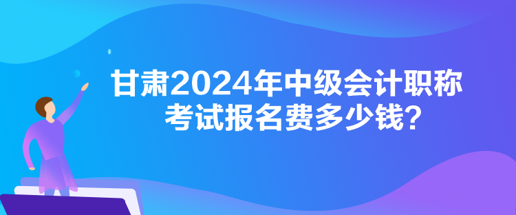 甘肅2024年中級(jí)會(huì)計(jì)職稱考試報(bào)名費(fèi)多少錢？