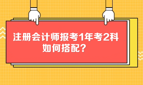 注冊(cè)會(huì)計(jì)師報(bào)考1年考2科 如何搭配？