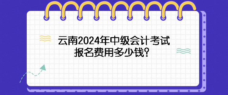 云南2024年中級(jí)會(huì)計(jì)考試報(bào)名費(fèi)用多少錢？