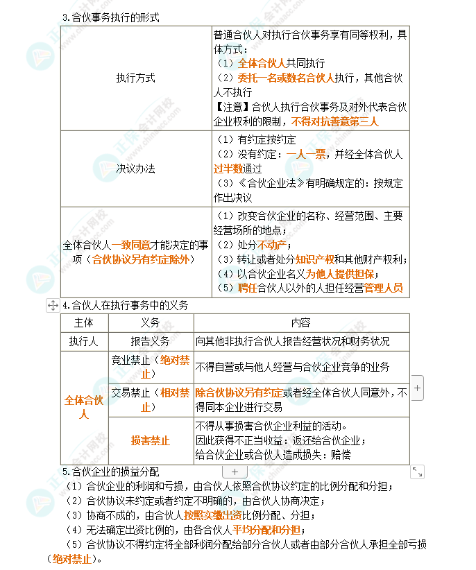 2024年注會(huì)《經(jīng)濟(jì)法》第5章高頻考點(diǎn)1：普通合伙企業(yè)的設(shè)立、財(cái)產(chǎn)與事務(wù)執(zhí)行